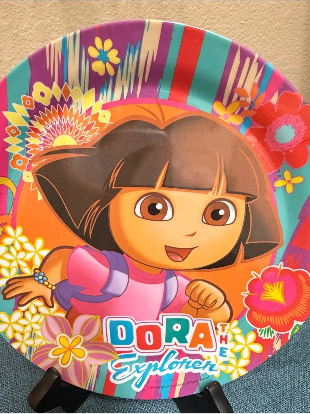 Vtg Dora The Explorer Zak Designs Nickelodeon Jr Kids Melamine Plate 8